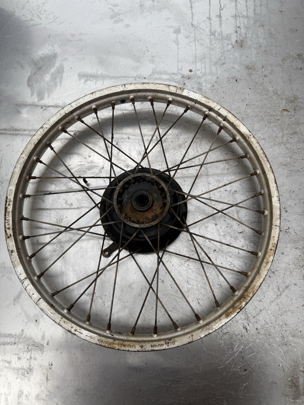 Honda XL250 XL 250 Front Mag Rim Wheel Enkei Oem Genuine Original 21x1.60