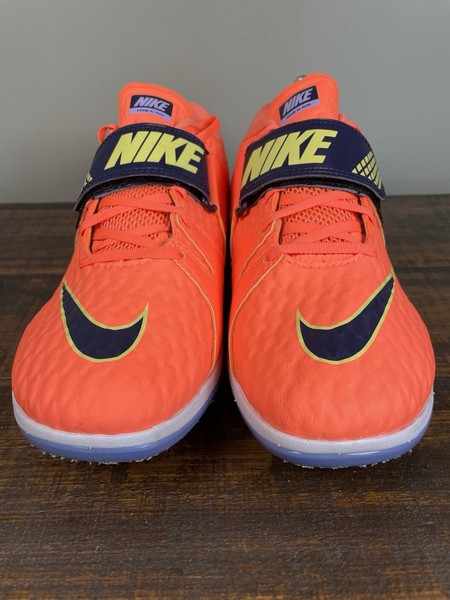 Nike Zoom HJ zapatos élite de salto alto para hombre talla 9.5 naranja con correa 806561-800 4
