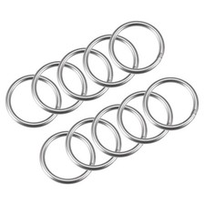 304 Stainless Steel Welded O-Ring 30mm 1.18" External Dia. 3mm thickness 10pcs