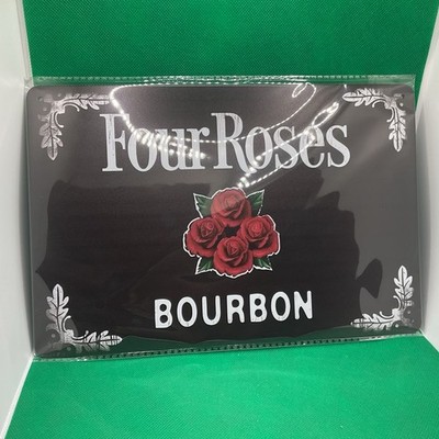 Four Roses Kentucky Straight Bourbon Whiskey-Metal Sign for Bar/Man Cave/Garage