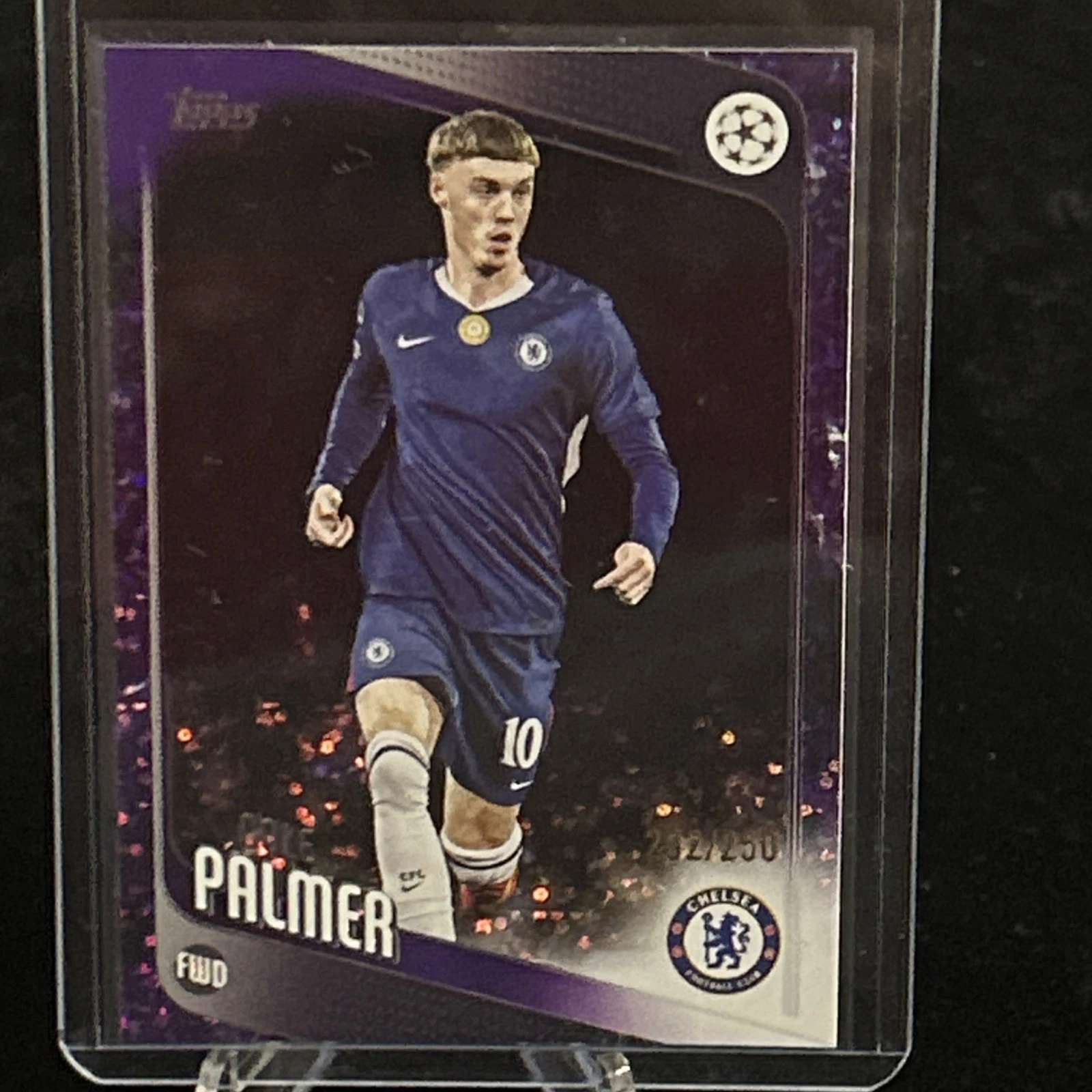 2025-26 UEFA Club Competitions Cole Palmer #118 Purple Raindrops /250