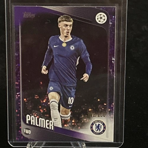 2025-26 Topps Uefa Club Competitions - Cole Palmer #118 Purple Raindrops /250