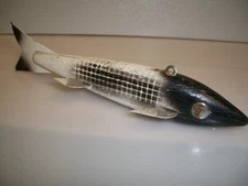 CY'S CY HALVORSON FISH DECOY WOOD ICE SPEARING FISHING LURE WILLMAR MINNESOTA 7"