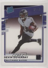 2020 Chronicles Clearly Donruss Rated Rookie Purple 25/49 Devin Duvernay ht1