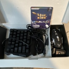 198i G508 Gaming Keyboard Mouse Combo, USB, Plug  Play, Black, QWERTY, English