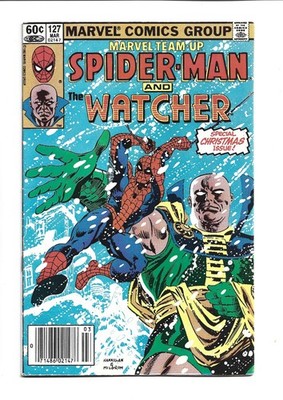 Marvel Team-Up #127, FN- 5.5, Tattooz Insert: Spider-Man, The Watcher