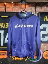 Nike Baltimore Ravens Hoodie With Logo On Hood Therma-fit Full Zip NWOT NFL