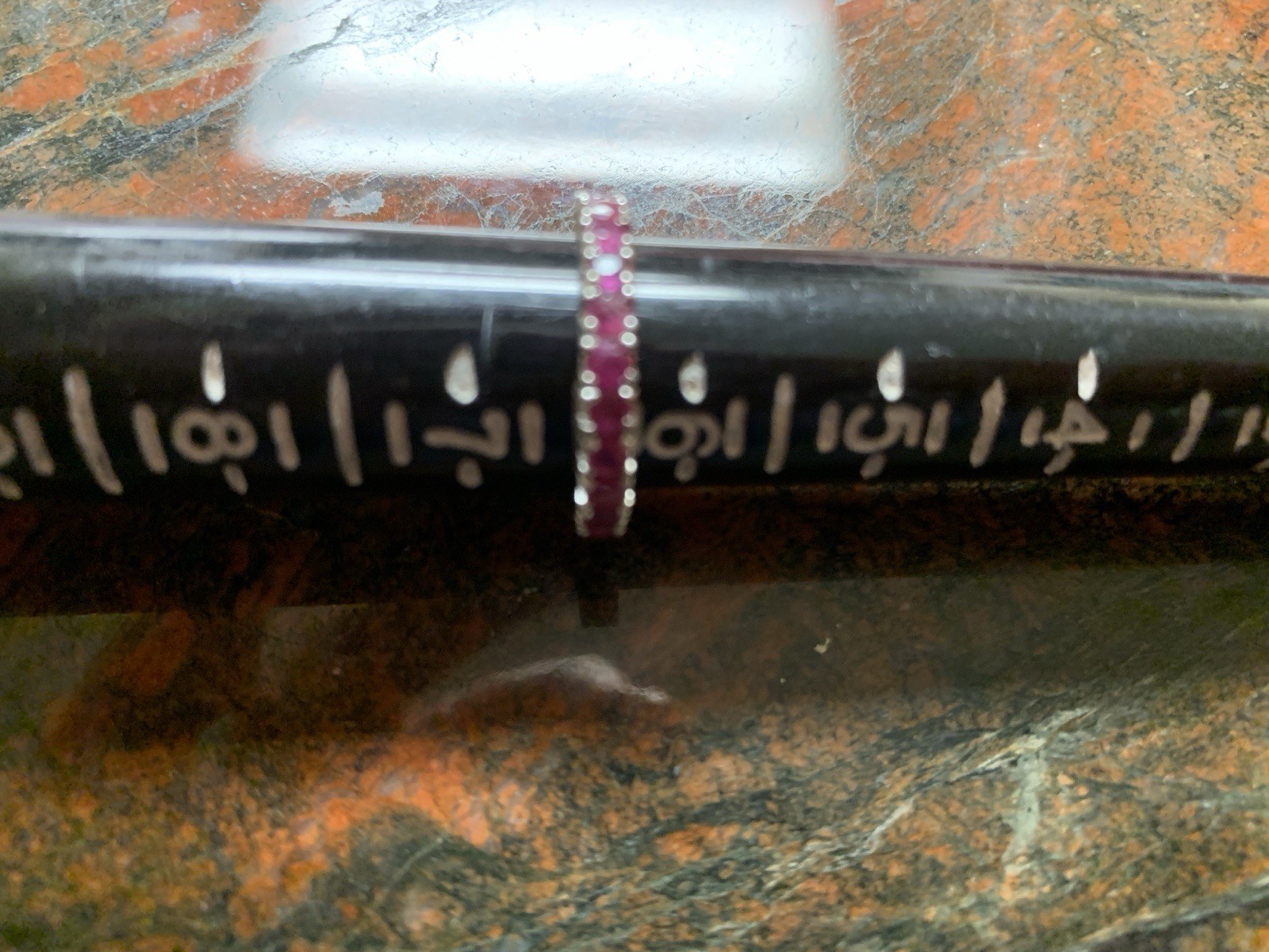 Natural Ruby set in 925 silver. Full Eternity Rin… - image 3