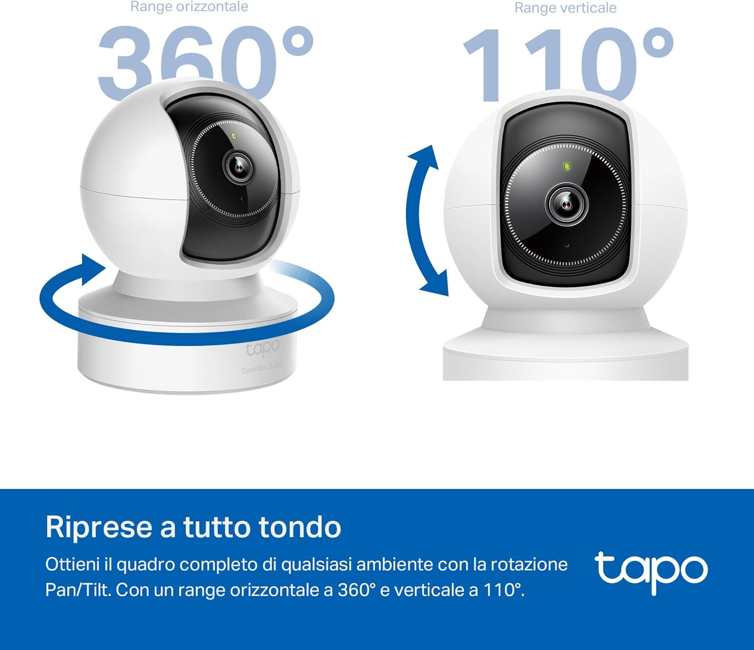 Tapo C222 Videocamera Sorveglianza 360°: Baby Monitor 2K Smart - 4