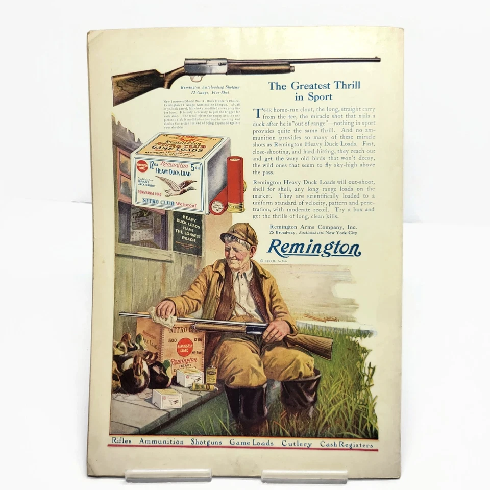 Antique October 1925 Hunting and Fishing Magazine • Illustrated Outdoors Ad Book Foto 2 de 4