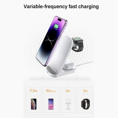 Charging Holder for Phone Watch Earphone Travel Charging Stand Multifunction