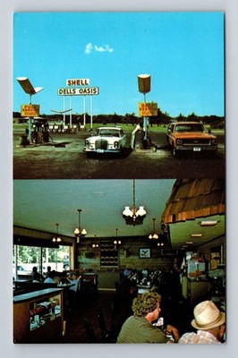 Lake Delton WI-Wisconsin, Dells Oasis Pioneer Restaurant, Vintage Postcard