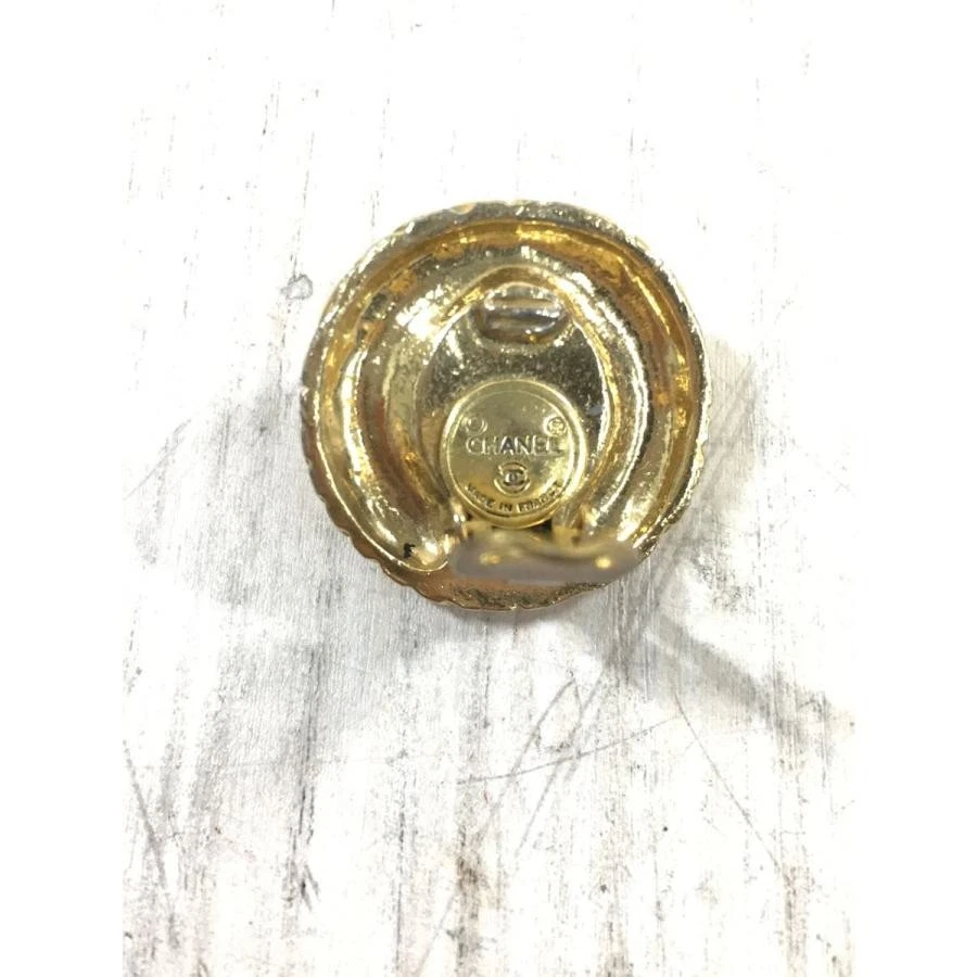 Pendientes CHANEL Antiguos Vintage Imitación Perla Color Oro Diámetro 2.7cm Joyería Mujer Foto 3 de 4