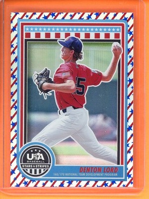 Denton Lord Stars and Stripes /50 2025 Stars and Stripes USA Baseball #172