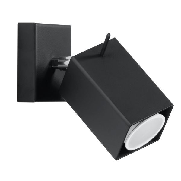 Applique GU10 acier noir Merida luminaire au design industriel élégant