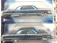 2x Hot Wheels '64 CHEVY IMPALA 004 First Editions Spoke variation 2004 NEW VTG