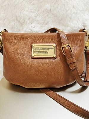 Marc by Marc Jacobs Cognac Pebbled Leather Crossbody Bag Gold Standard Supply