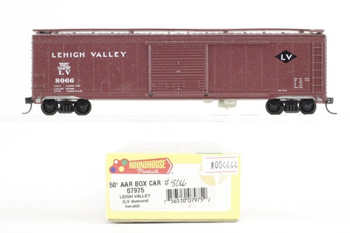 Coche de carga Roundhouse escala HO Lehigh Valley LV #8066 50' AAR | Condition: Used