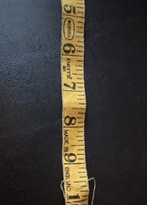 Vintage Dritz 484 Double-Sided Cloth Sewing Measuring Tape, Beige