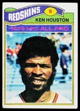 Ken Houston, 1977 Topps, #450, Washington Redskins,