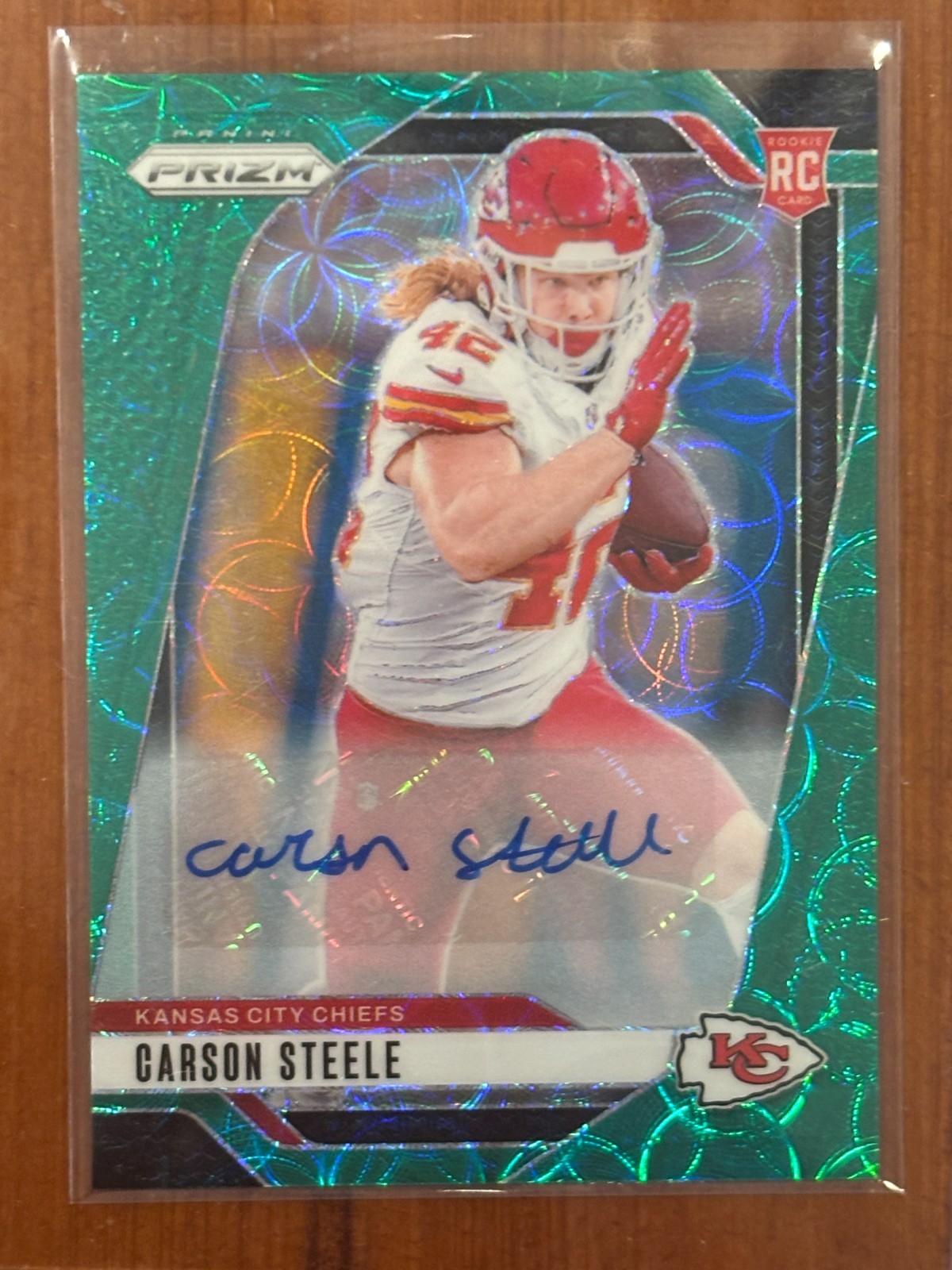 2024 Prizm - Rookie Auto Carson Steele Green Scope #377 #ed 72/75