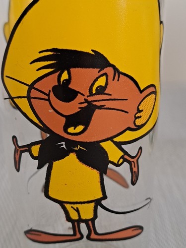 1973 Pepsi Looney Tunes Speedy Gonzales And 1976 Sylvester The Cat Glasses 6¼" - Picture 21 of 24
