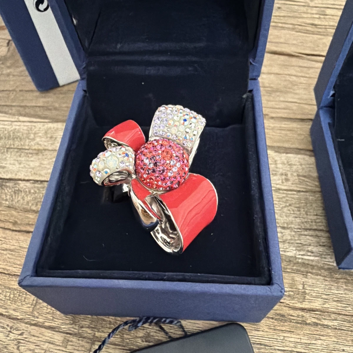 SWAROVSKI LUCKY GODDESS レッドクリスタルリング 16号 Swarovski Red Fashion Rings for sale | eBay