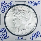 1926 S SILVER PEACE DOLLAR AUTHENTIC HI GRADE U.S. MINT COIN RARE KEY DATE 6929