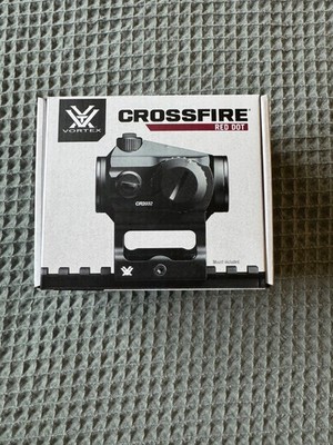 Vortex Optics Crossfire Red Dot Sight 2 MOA  -black -mount hardware + battery 
