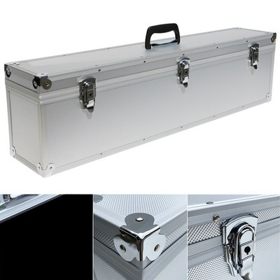 ECI Koffer Silber Deckel abnehmbar LBH 110x15x23cm Alu Leer Lang Box Transport