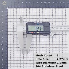 7mm hole 3 mesh Stainless Steel wire mesh. IP2x Finger guard grille