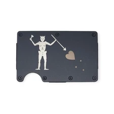 Engraved In USA, "Black Beard," Slim Wallet, RFID Blocking, No Quarter Veteran