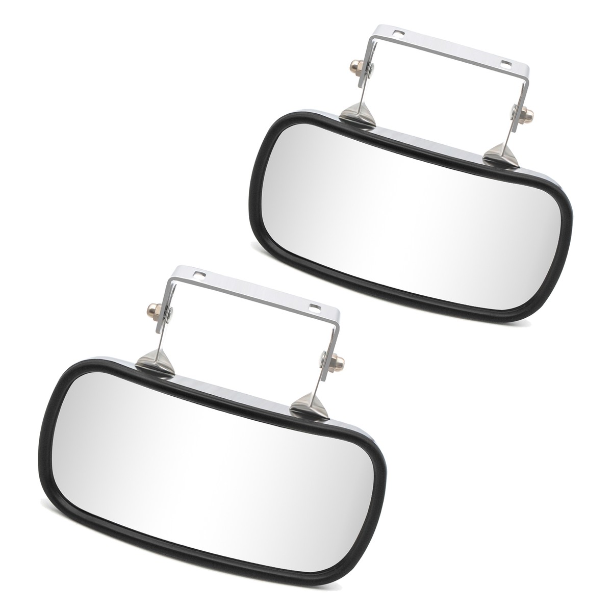 Universal Over Door Convex Mirror Stainless Steel 4.1x8.3 W