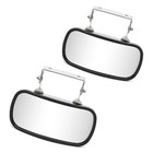 Universal Over Door Convex Mirror Stainless Steel 4.1x8.3 W/Bracket for Tractor