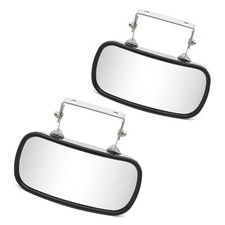 Universal Over Door Convex Mirror Stainless Steel 4.1x8.3 Wbracket For Tractor