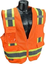 Radians SV6O4X Two Tone Surveyor Class 2 Safety Vest, 4X-Large, Orange