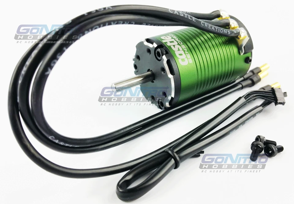 Castle Creations 1410 1Y 4 polos 3800Kv con eje de 5 mm sensor motor sin escobillas Foto 2 de 4