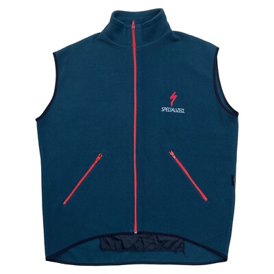 Specialized Zylinderweste Fleece dunkelgrün durchgehender Reißverschluss Made in Italy Herren 5XL