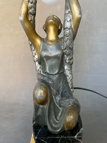 Pierre Sega , France , table lamp , sculpture , Art Decó , 1930 aprox. - Imagen 3 de 15