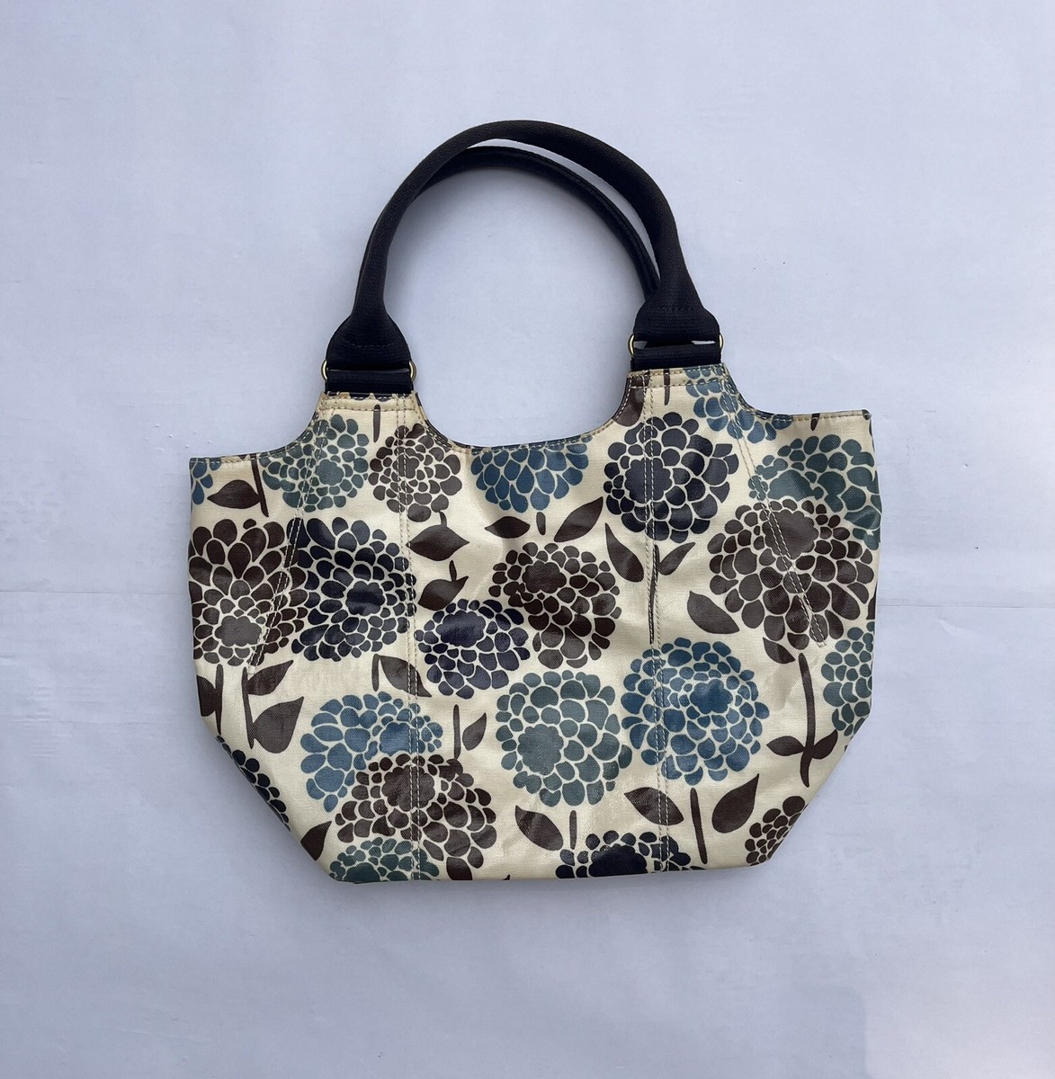 Boden Retro Floral Coated Canvas Double Strap Shoulder Bag Purse