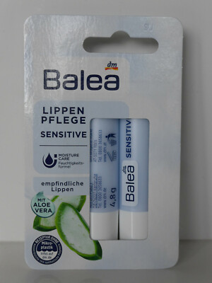 (0,83 je 1 g) Balea Lippenpflege Stift Set Sensitive Aloe Vera 2x 4,8g |  eBay.de