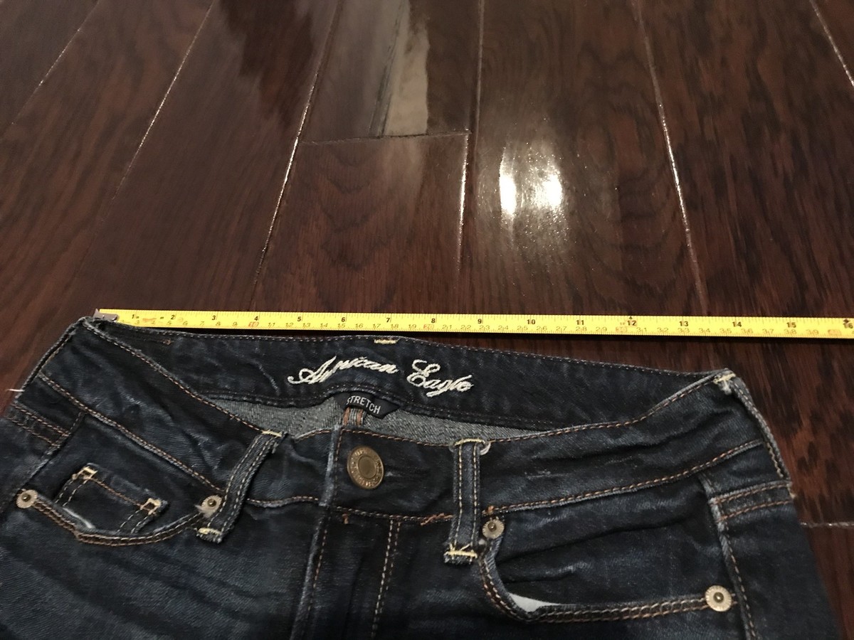 Jean Femme American Eagle Skinny Stretch Noir Lavé - Taille 0, Occasion Très Bon état