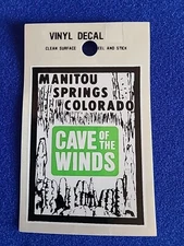 Vintage Manitou Springs, Colorado Travel Souvenir Decal / Window Sticker - Rare!