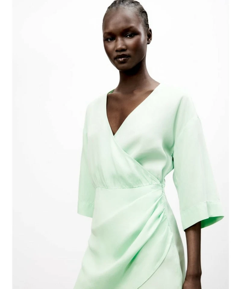 ZARA Overall Dress Jumpsuit Kleid mint GR M. Neu - Bild 4 von 4