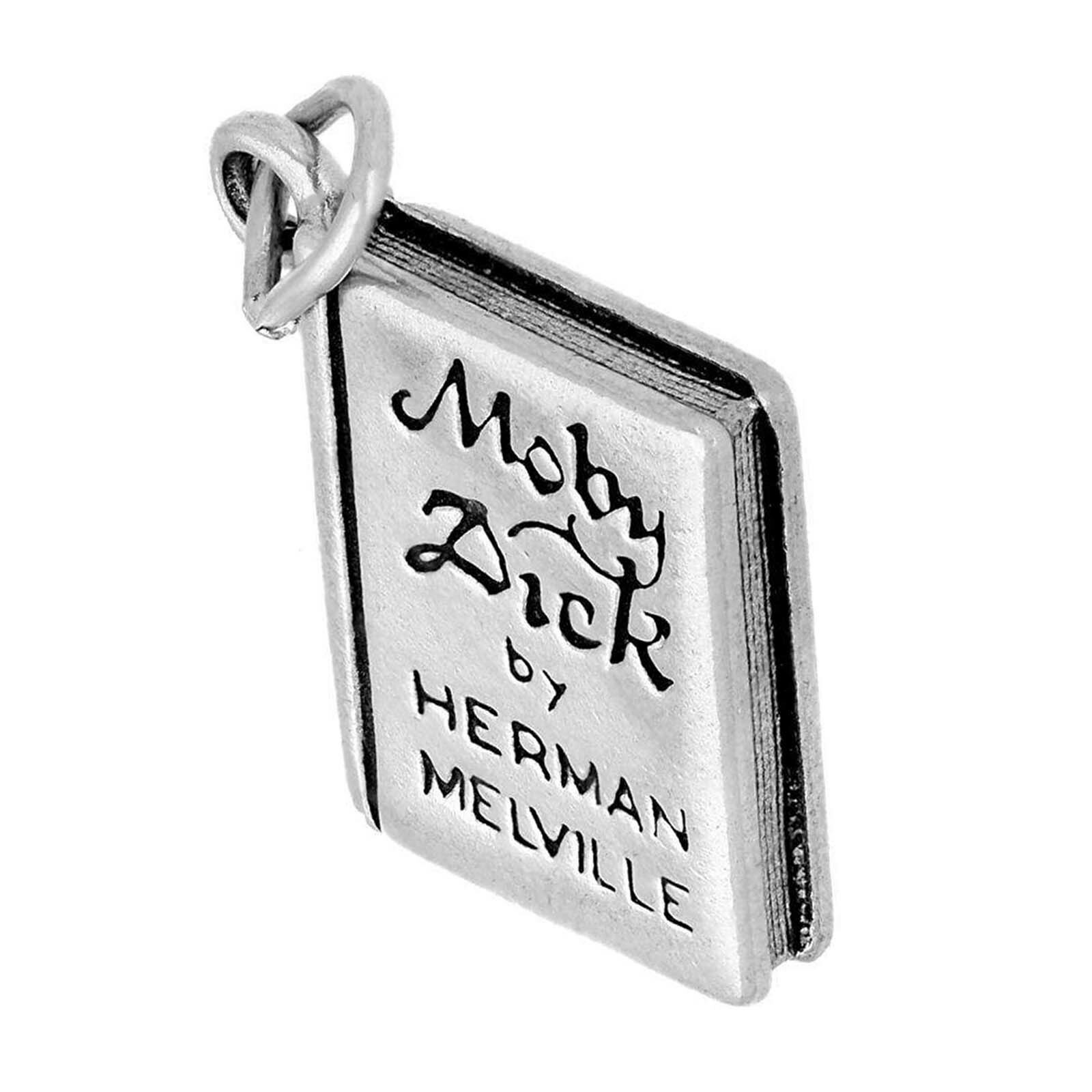 Moby Dick 3D 925 Sterling Silver Book Charm by Herman Melville  