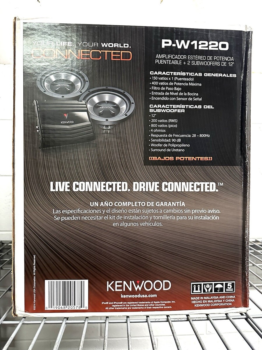 Kenwood P-W1220 -200 RMS Bass Package 12