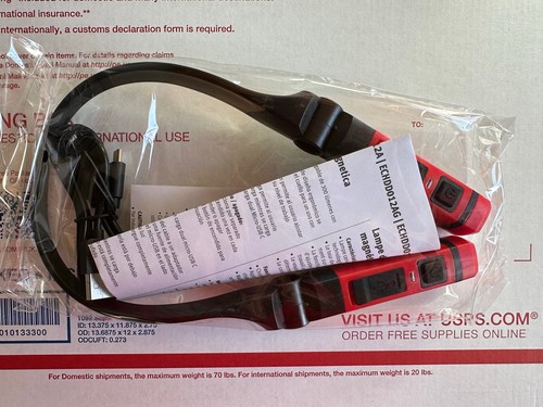 Snap-on Rechargeable Neck Light. Removable 300 Lumen Lights. Red In Color - Picture 2 of 9
