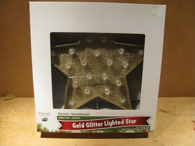 Christmas Tree Topper Sterling 10 inch Lighted MIB