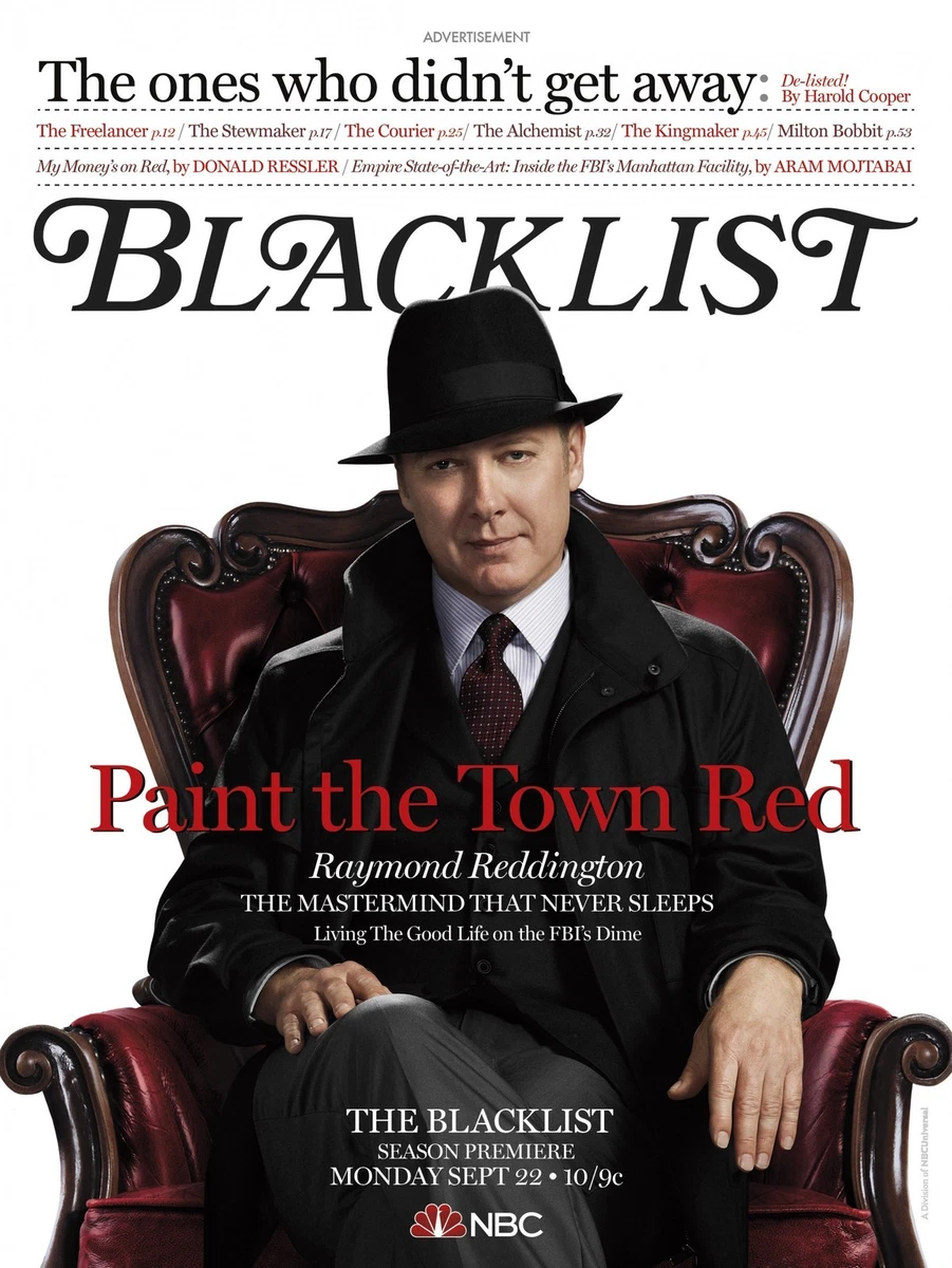 THE BLACKLIST POSTER RAYMOND RED REDDINGTON JAMES SPADER MEGAN BOONE | eBay