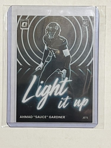 AHMAD “SAUCE” GARDNER 2022 Donruss Optic Light It Up RC #19 Jets